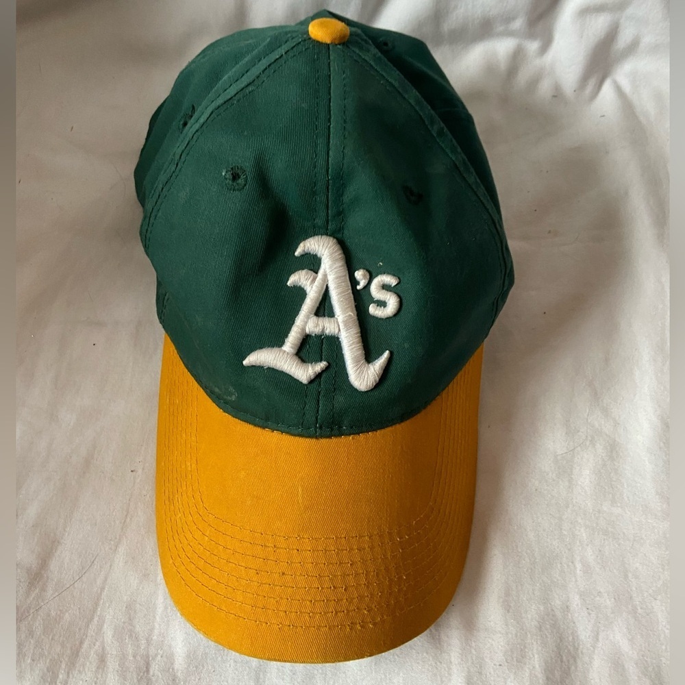 Vintage Oakland A’s Hat Snapback MLB Green White Tag Cap